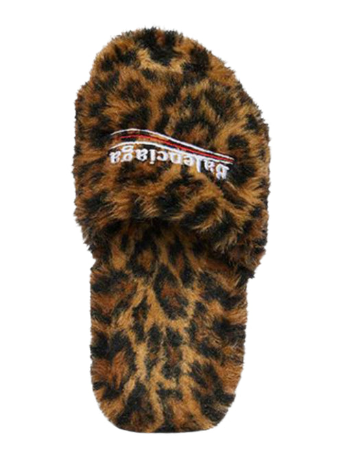 BALENCIAGA LEOPARD PRINT SLIDES